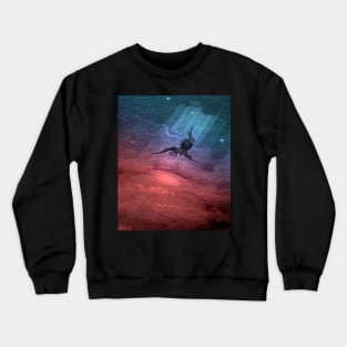 High Resolution Gustave Doré Illustration The Fall of Satan Tinted Crewneck Sweatshirt